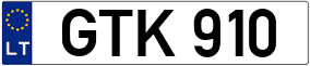 Truck License Plate